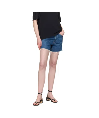 Agolde Denim Shorts With Belt Loops