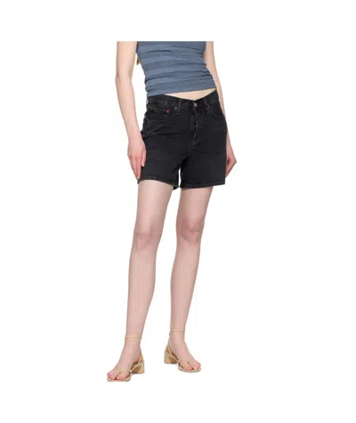 Agolde Denim Shorts With Belt Loops