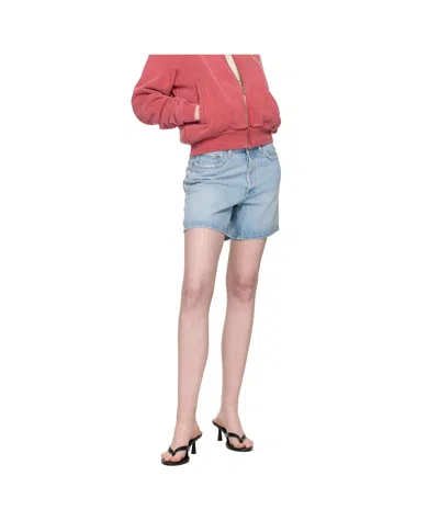 Agolde Denim Shorts With Belt Loops