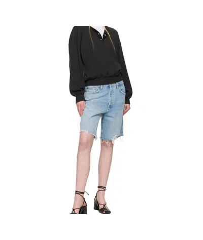 Agolde Denim Shorts With Belt Loops