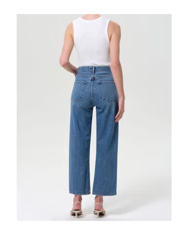 Agolde Ren High Rise Wide Leg Jean Shrine In Blue