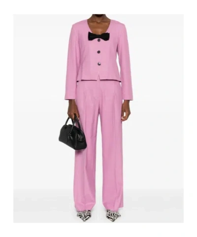 Baum Und Pferdgarten Bow-detailing Jacket In Pink