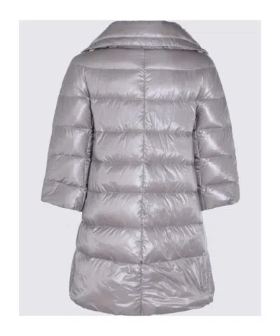 Herno Quilted Down Jacket In Gray