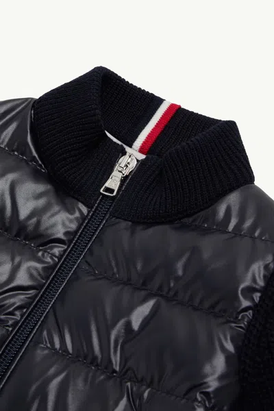 Moncler Long Sleeve Down Jacket In Black