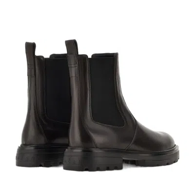 Hogan Chelsea Ankle Boots H673 Brown