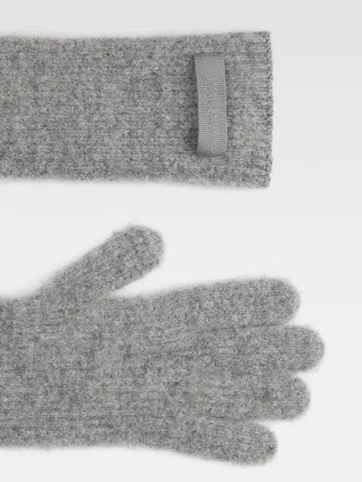 Jacquemus Logo Patch Ribbed Gloves