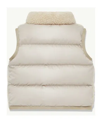 Moncler Ernst Teddy Down Vest In Neutral