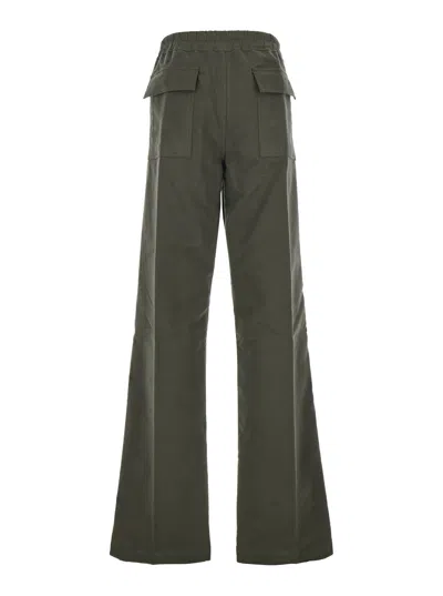 Rick Owens Drawstring Casual Pants In Green