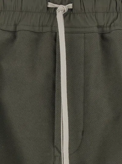 Rick Owens Drawstring Casual Pants In Green