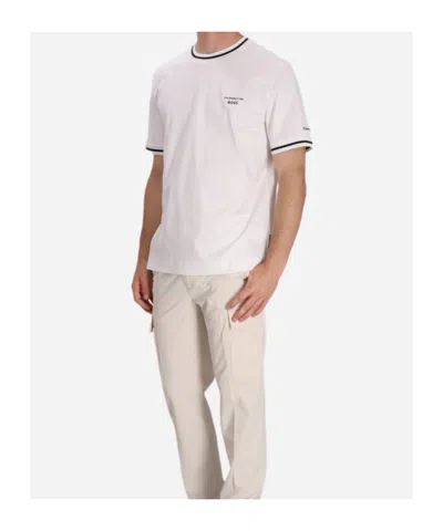 Hugo Boss X Porsche Contrast-trim T-shirt In White
