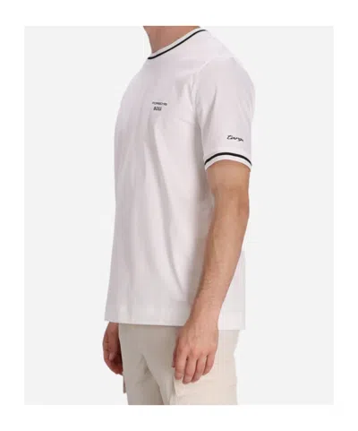 Hugo Boss X Porsche Contrast-trim T-shirt In White