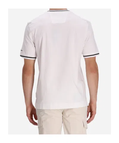 Hugo Boss X Porsche Contrast-trim T-shirt In White