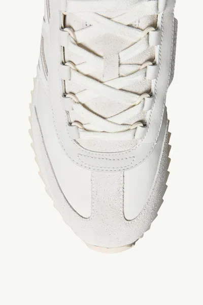 Moncler Sneakers Pacey2 En Daim Et Nubuck In White