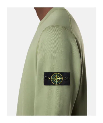 Stone Island Crewneck Sweatshirt In Green