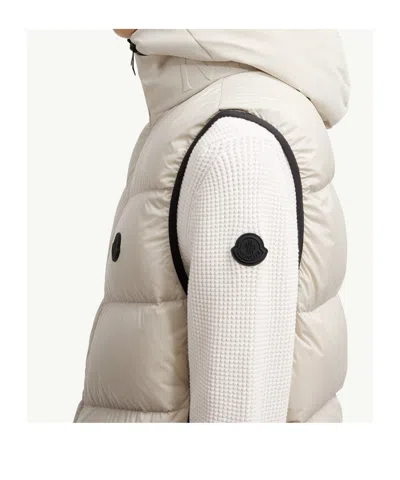 Moncler Guersac Nylon Down Vest In Neutral