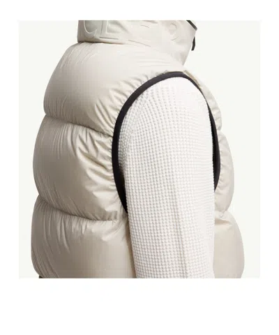 Moncler Guersac Nylon Down Vest In Neutral