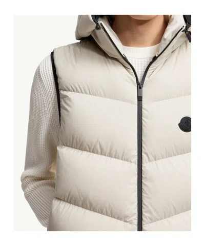 Moncler Guersac Nylon Down Vest In Neutral