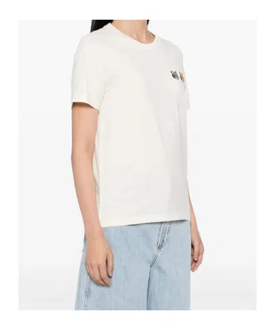 Maison Kitsuné Short Sleeve T-shirt In White