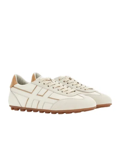 Hogan Nappa Leather Olympia Sneakers In White
