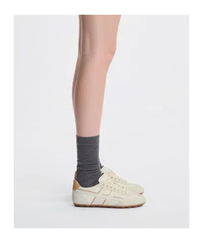 Hogan Nappa Leather Olympia Sneakers In White