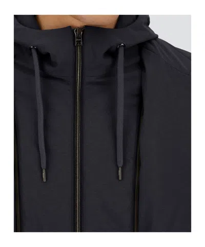 Herno Resort Blazer In Nylon Comfort Stretch In Black