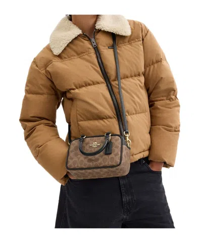 Coach Satchel Crossbody Bag In Signature Canvas