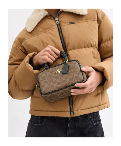 Coach Satchel Crossbody Bag In Signature Canvas