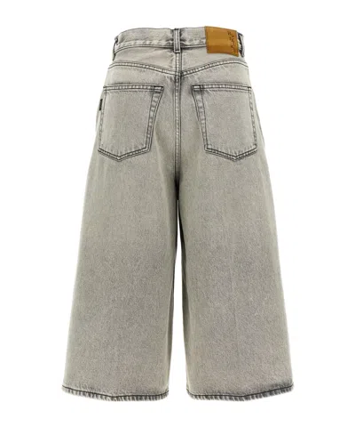 Haikure Belle Five-pocket Wide-leg Jeans In Gray