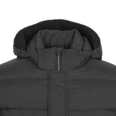 Herno Quilted Zip-up Down Jacket In Gray