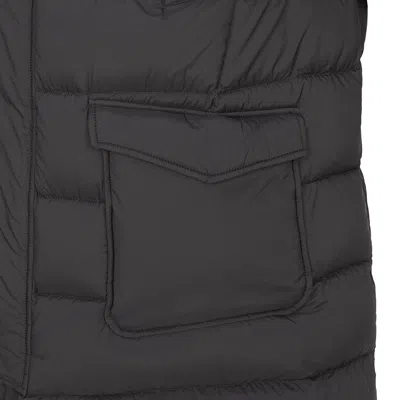 Herno Quilted Zip-up Down Jacket In Gray