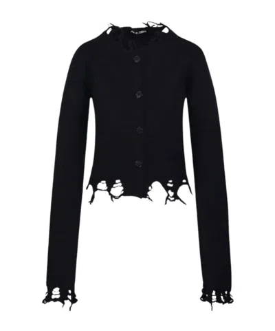 Haikure Jill Sweater With Long Sleeves And Distressed Edges
