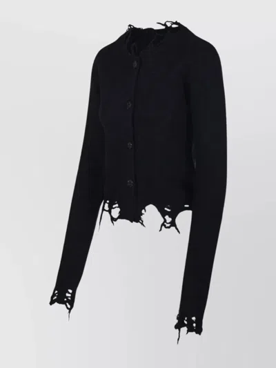Haikure Jill Sweater With Long Sleeves And Distressed Edges