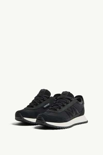 Moncler Pacey2 Suede & Nubuck Trainers, Men, Black, Size: 46