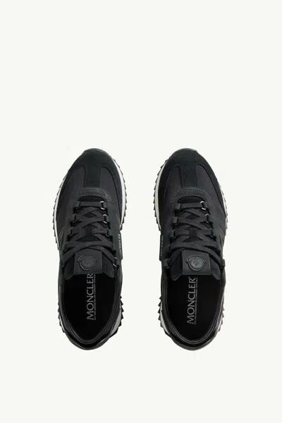 Moncler Pacey2 Suede & Nubuck Trainers, Men, Black, Size: 46
