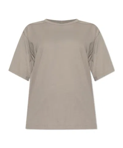 Rick Owens Short-sleeve Cotton T-shirt In Brown