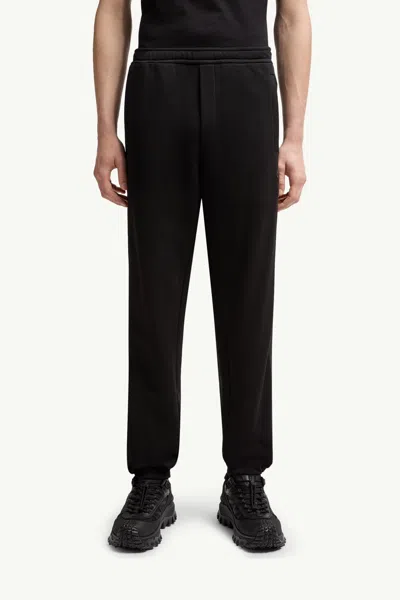 Moncler Cotton Sweatpants In Black