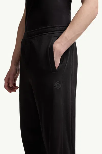 Moncler Cotton Sweatpants In Black