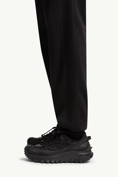 Moncler Cotton Sweatpants In Black