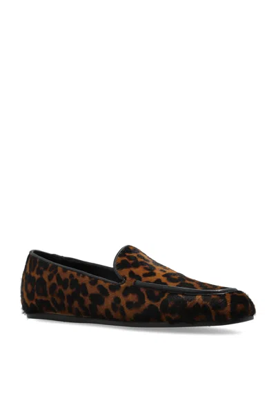 Stuart Weitzman Lee Leopard-print Loafers