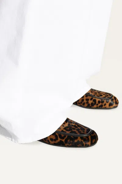 Stuart Weitzman Lee Leopard-print Loafers