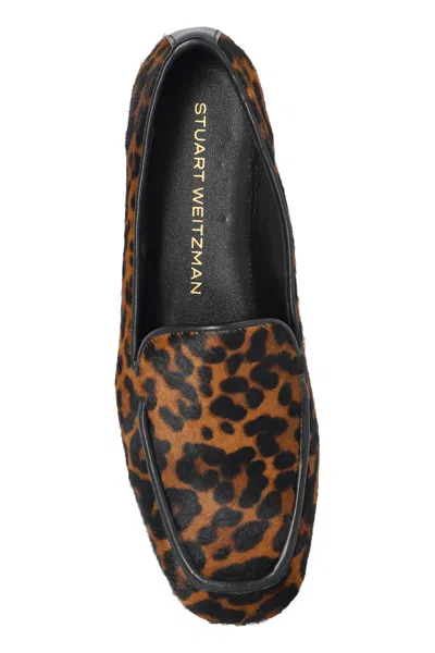 Stuart Weitzman Lee Leopard-print Loafers