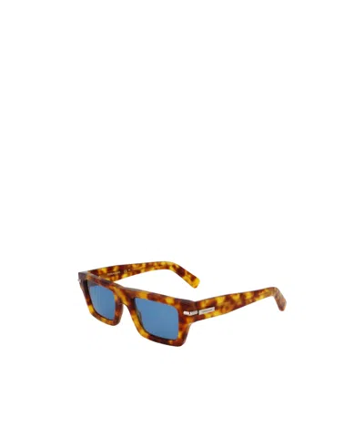 Ferragamo Prisma 50mm Rectangular Sunglasses In Brown