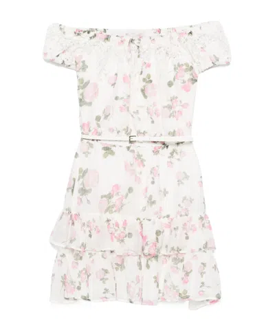Ermanno Firenze Floral-print Dress In White
