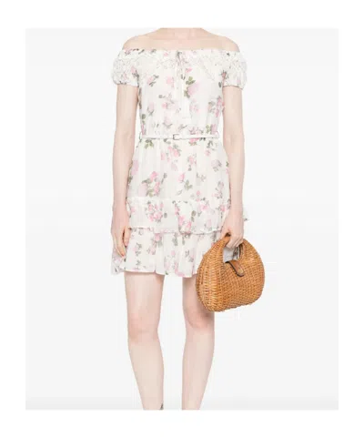 Ermanno Firenze Floral-print Dress In White