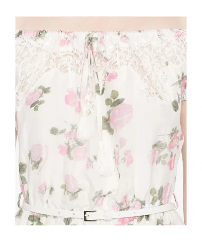 Ermanno Firenze Floral-print Dress In White