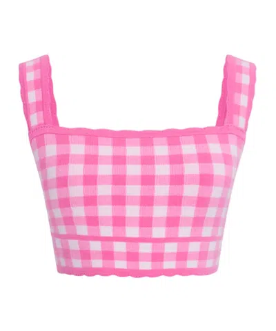 Loveshackfancy Jessyn Checkered Knit Tank