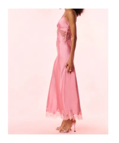 Loveshackfancy Orianna Silk-blend Maxi Slip Dress In Pink