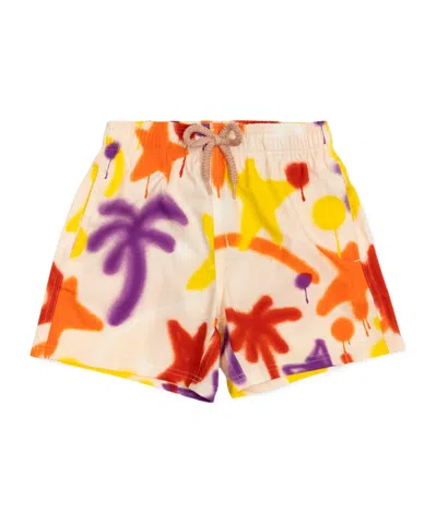 Palm Angels Drawstring Swimming Trunks In Multi