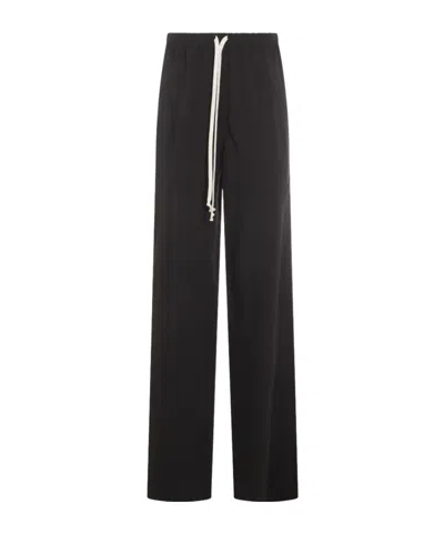 Rick Owens Drawstring Casual Pants In Black