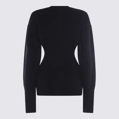 Rick Owens Fitted Silhouette Ribbed Crewneck Knitwear In Black